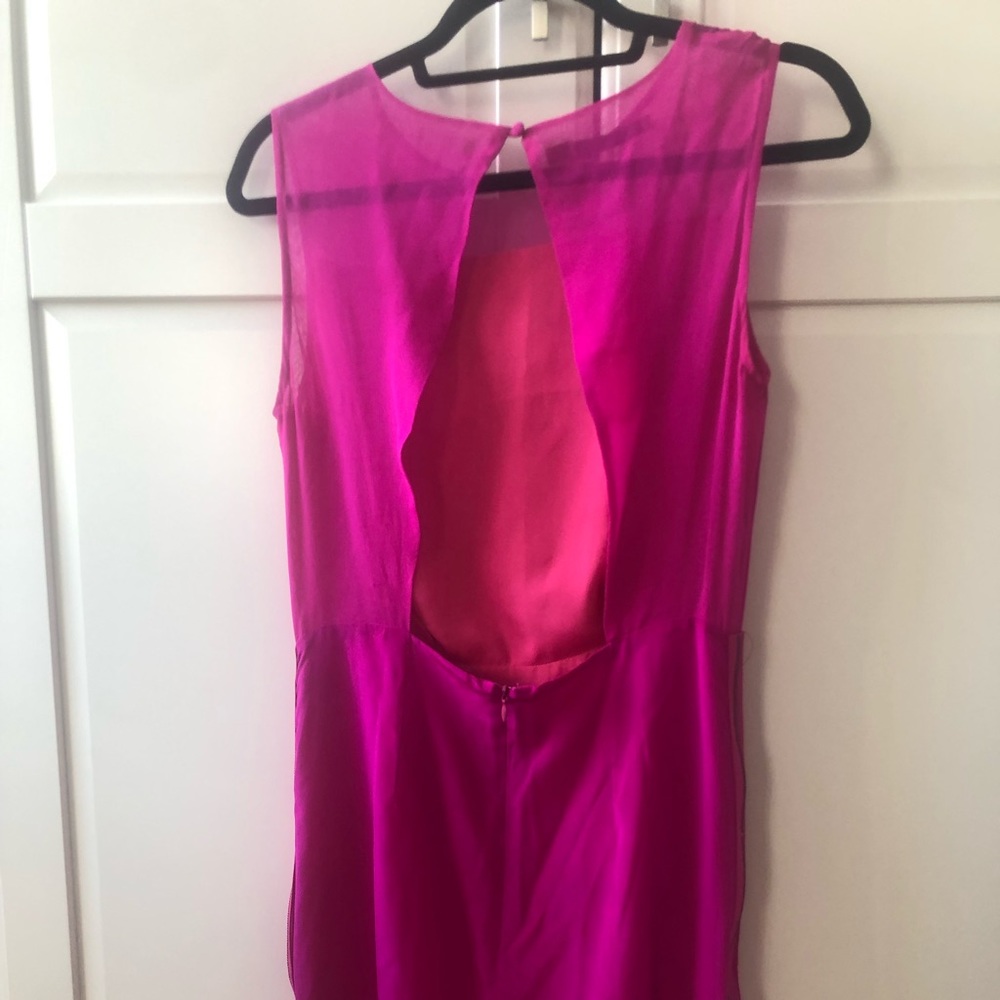 hot pink silk dress - Picture 2 of 7